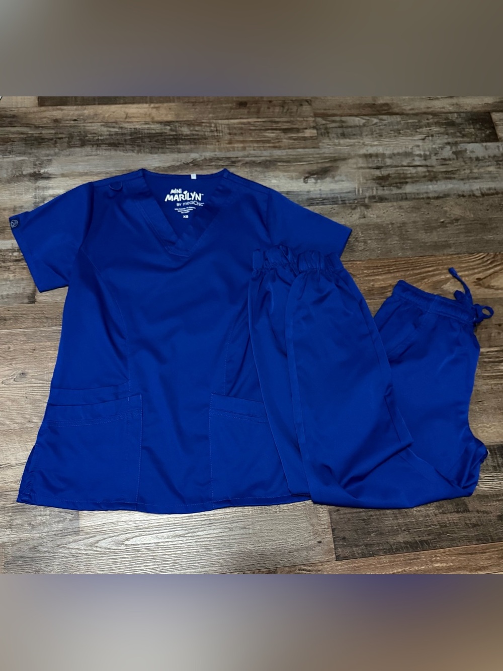Mini Marilyn by Medichic Royal Blue Scrub Set Size XS